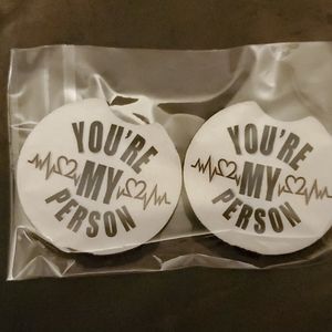 Car coasters rubber soft washable